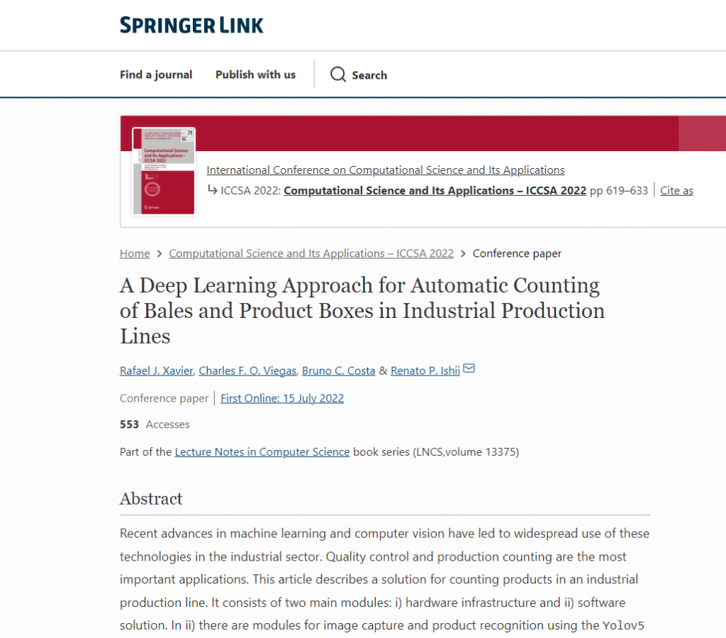 A Deep Learning Approach for Automatic Counting of Bales and Product Boxes in Industrial Production Lines